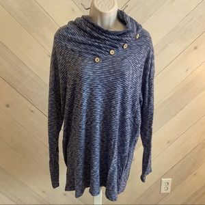 Super soft cowl neck top
